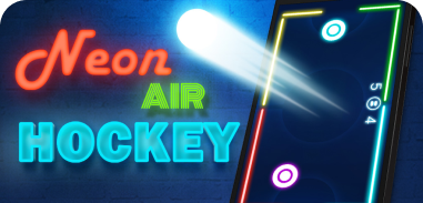 Neon Air Hockey